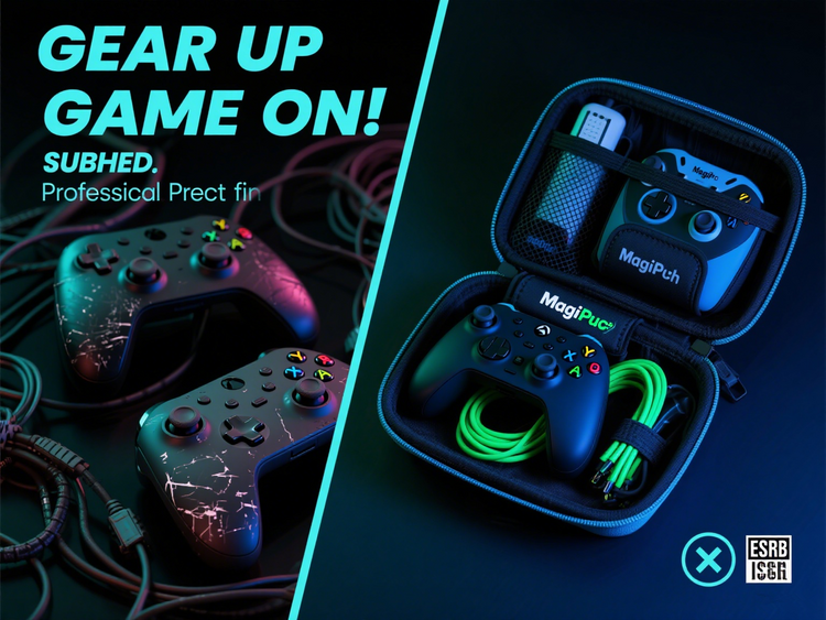 MagiPouch Gaming Cases protect consoles, controllers and VR headsets with shock-absorbing, water-resistant protection. Organized storage for cables and accessories. Portable design for tournaments and travel.