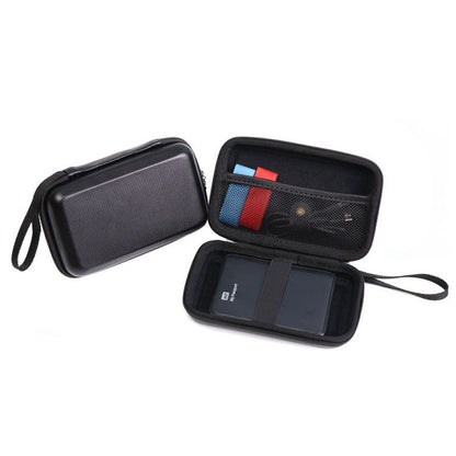 Portable Hard Drive Case EVA Shockproof Storage Organizer for External HDD SSD Data Cables - Travel Tech Accessories Pouch